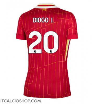 Liverpool Diogo Jota #20 Prima Maglia Femmina 2024-25 Manica Corta